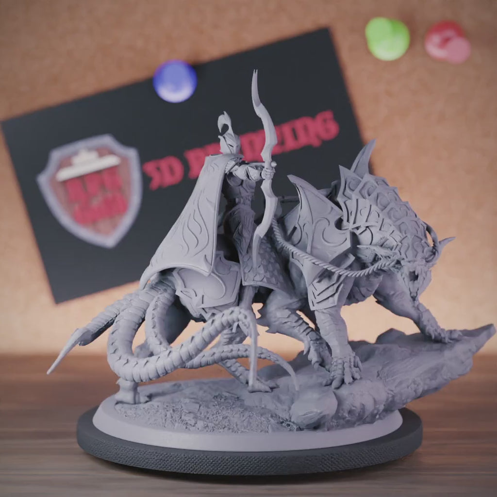 Elf 5e | DnD Elfen-Tierbändiger-Bogenschützen-Miniatur 