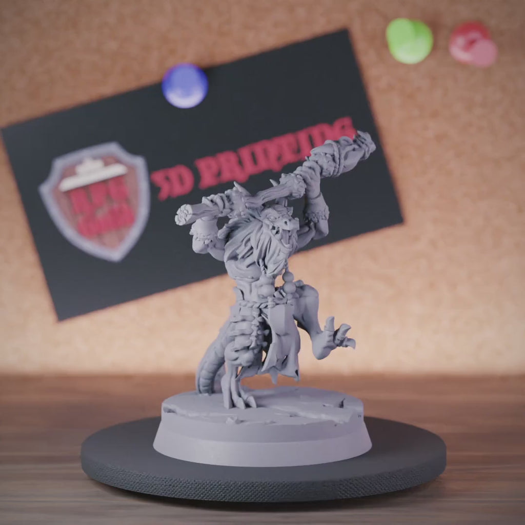 Kobold 5e | DnD Kobold-Ältestenschamanen-Miniatur 