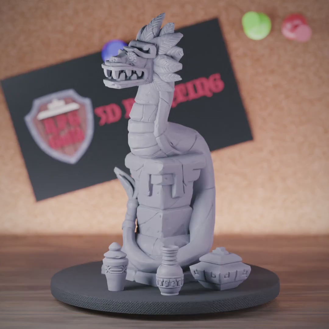 Terrain 5e | DnD Terrain Snake Statue Miniature