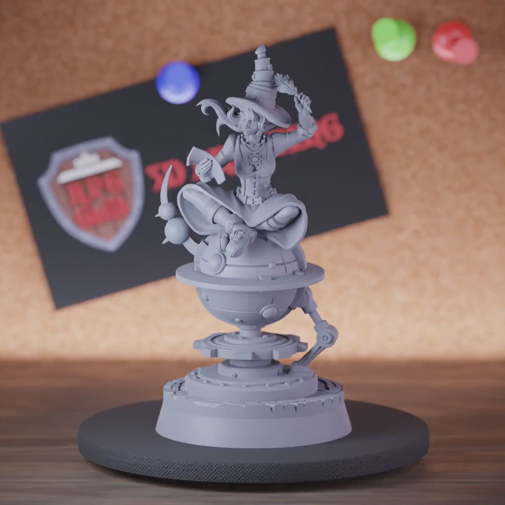 Wizard 5e | DnD Female Scribe Wizard Human Miniature