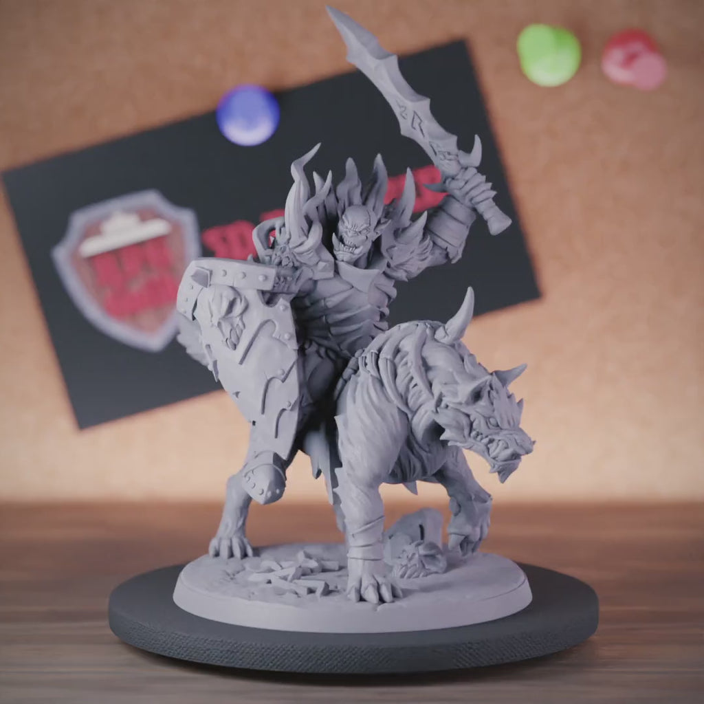 Orc 5e | DnD Orc Worg Rider Miniature