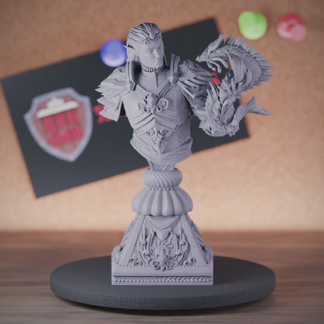 Bladesinger Bust | DnD Wizard Miniature