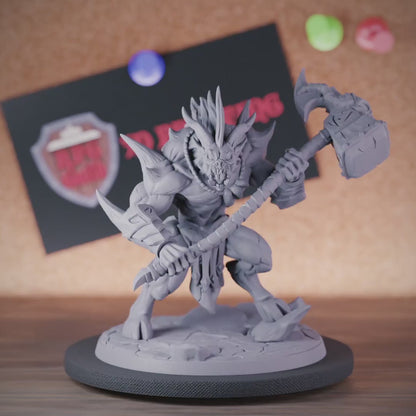 Bulezau 5e | DnD Bluzeau Hammer Fiend Miniature