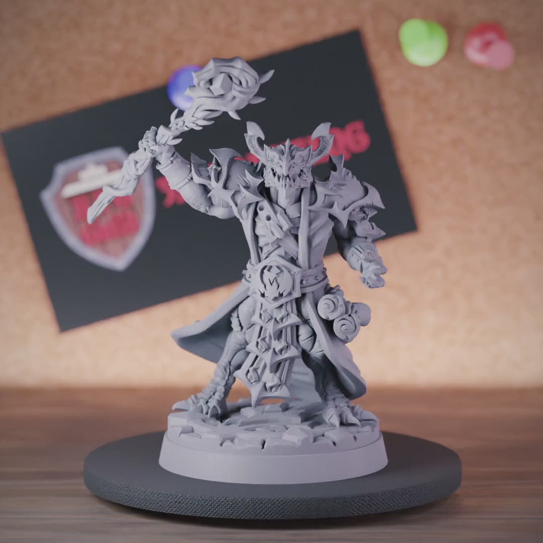 Dragonborn 5e | DnD School of Divination Wizard Miniature 