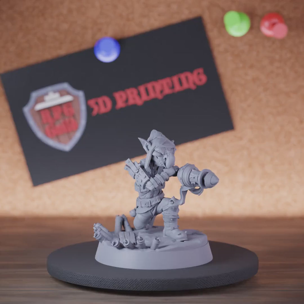 Goblin 5e | DnD Goblin Warrior Gun Miniature