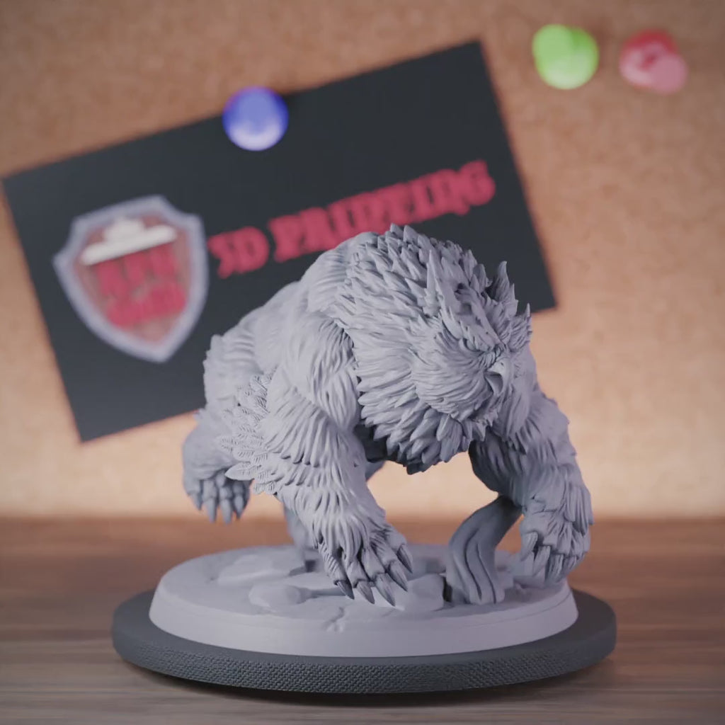 Eulenbär 5e | DnD Eulenbär Wildtier-Miniatur 