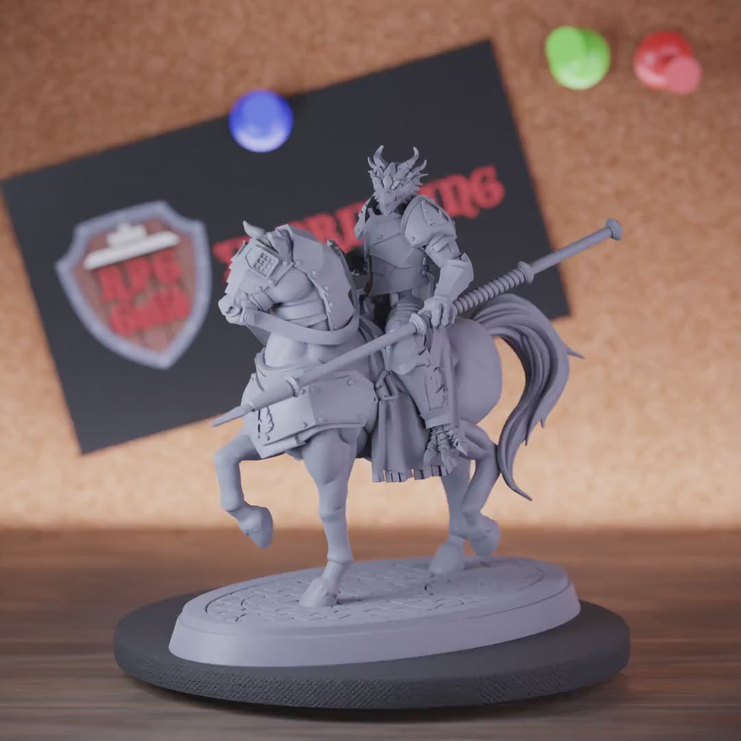 Dragonborn 5e | DnD Dragonborn Warrior Rider Miniature