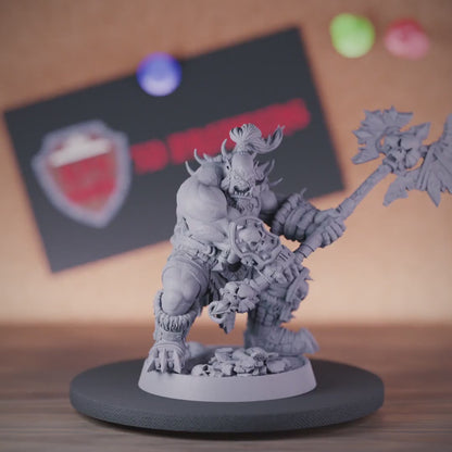 Orc 5e | DnD Orc Axe Warrior Miniature