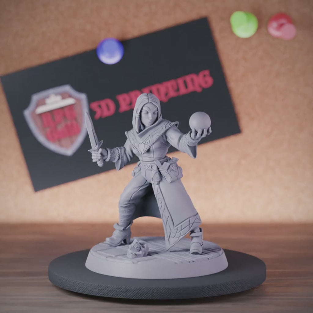 Sorcerer 5e | DnD Female Human Sorcerer Apprentice Miniature
