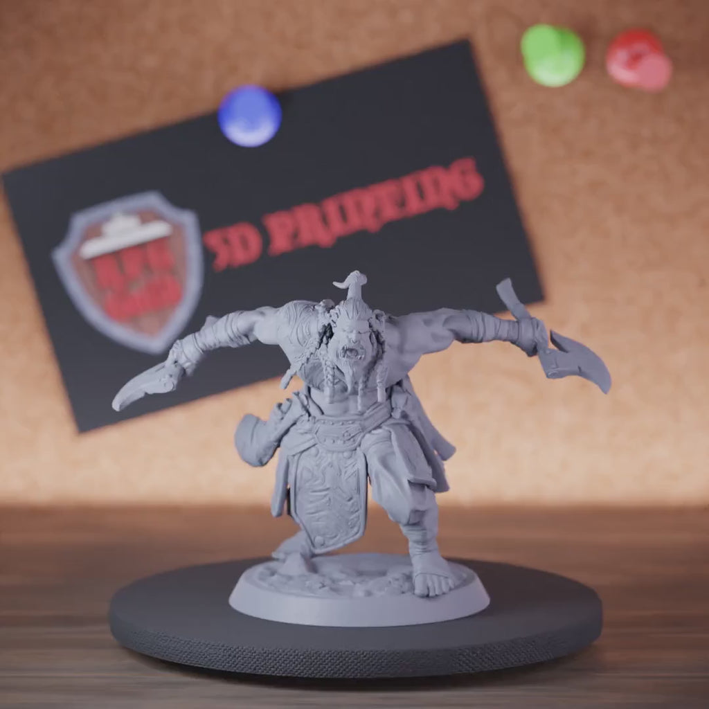 Orc 5e | DnD Orc Battleaxe Soldier Miniature