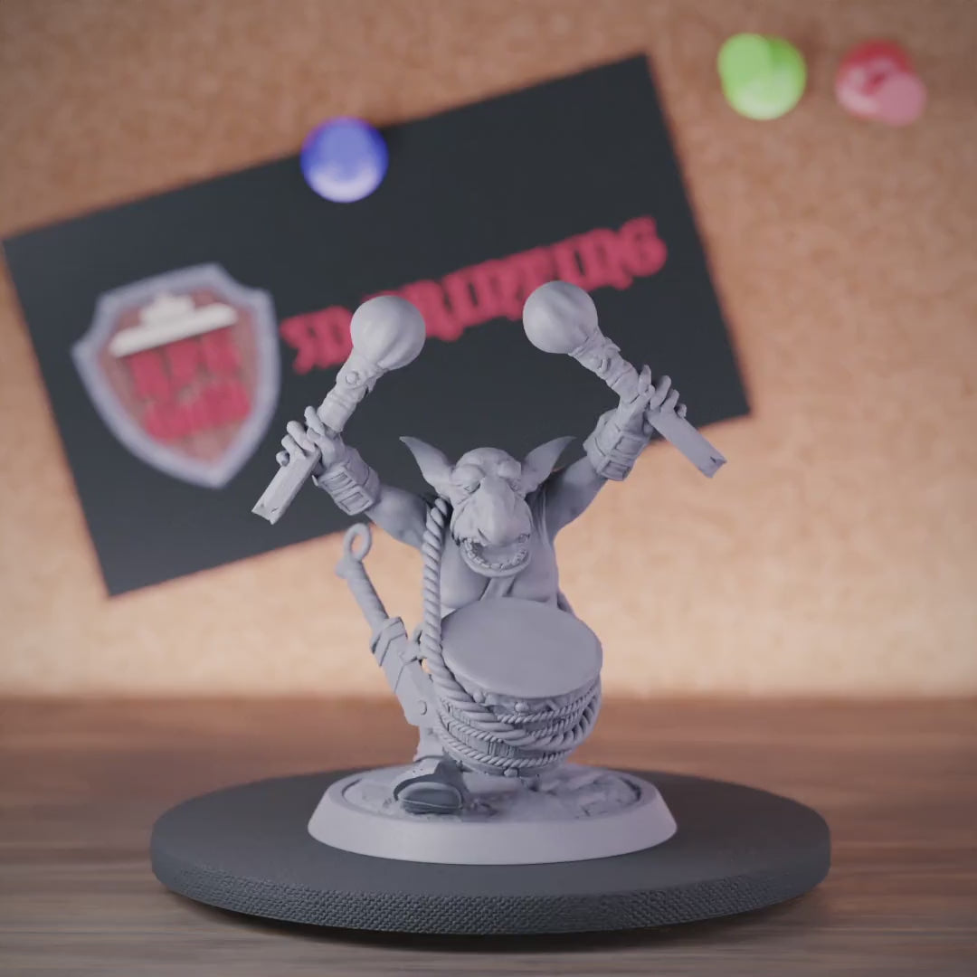 Goblin 5e | DnD Goblin Drummer Bard Miniature