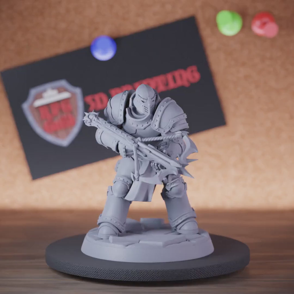 Knight 5e | DnD Armor Knight Defender Crossbow Miniature