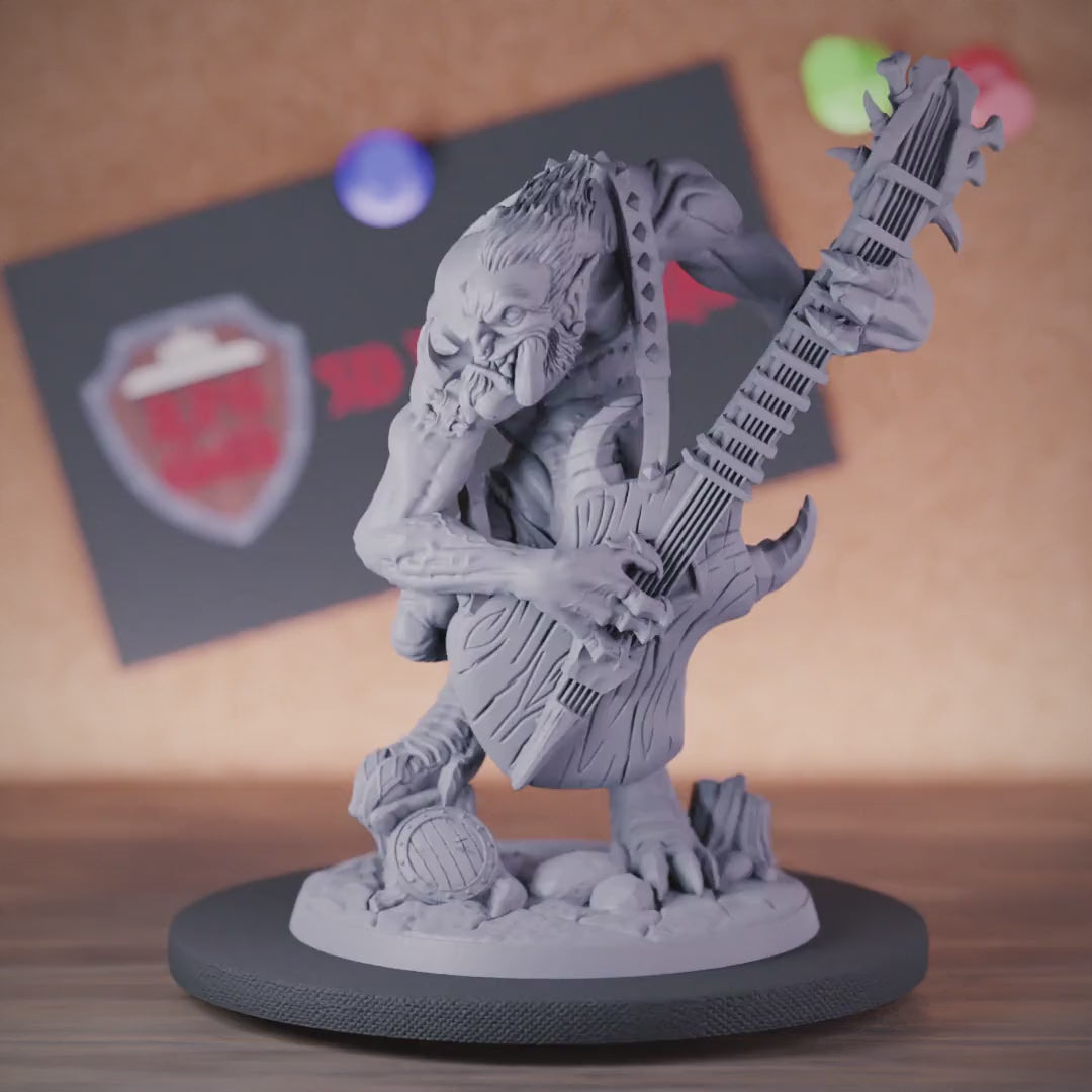 Troll 5e | DnD Troll Guitarist Monster Miniature