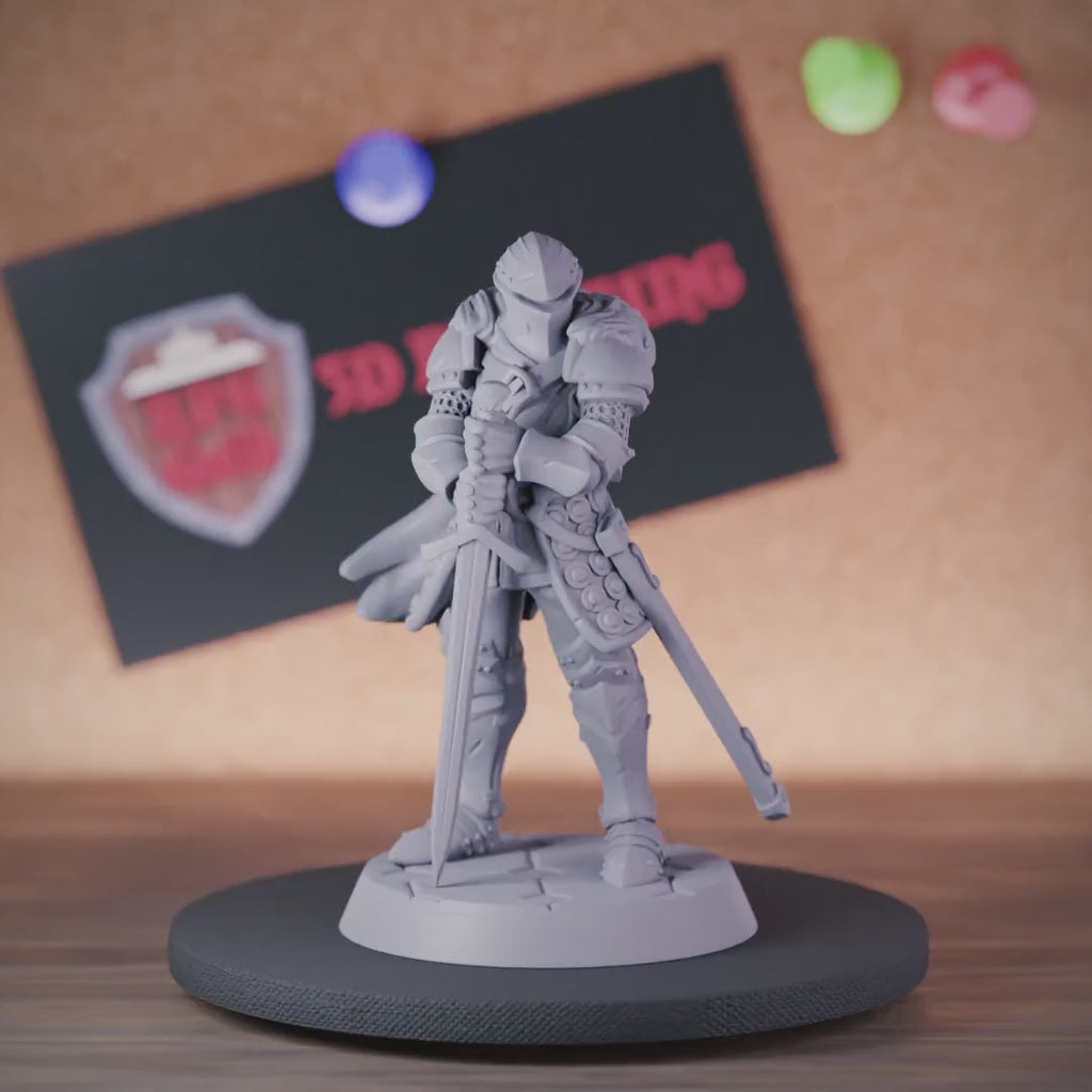 Human 5e | DnD Human Guardian Knight Miniature