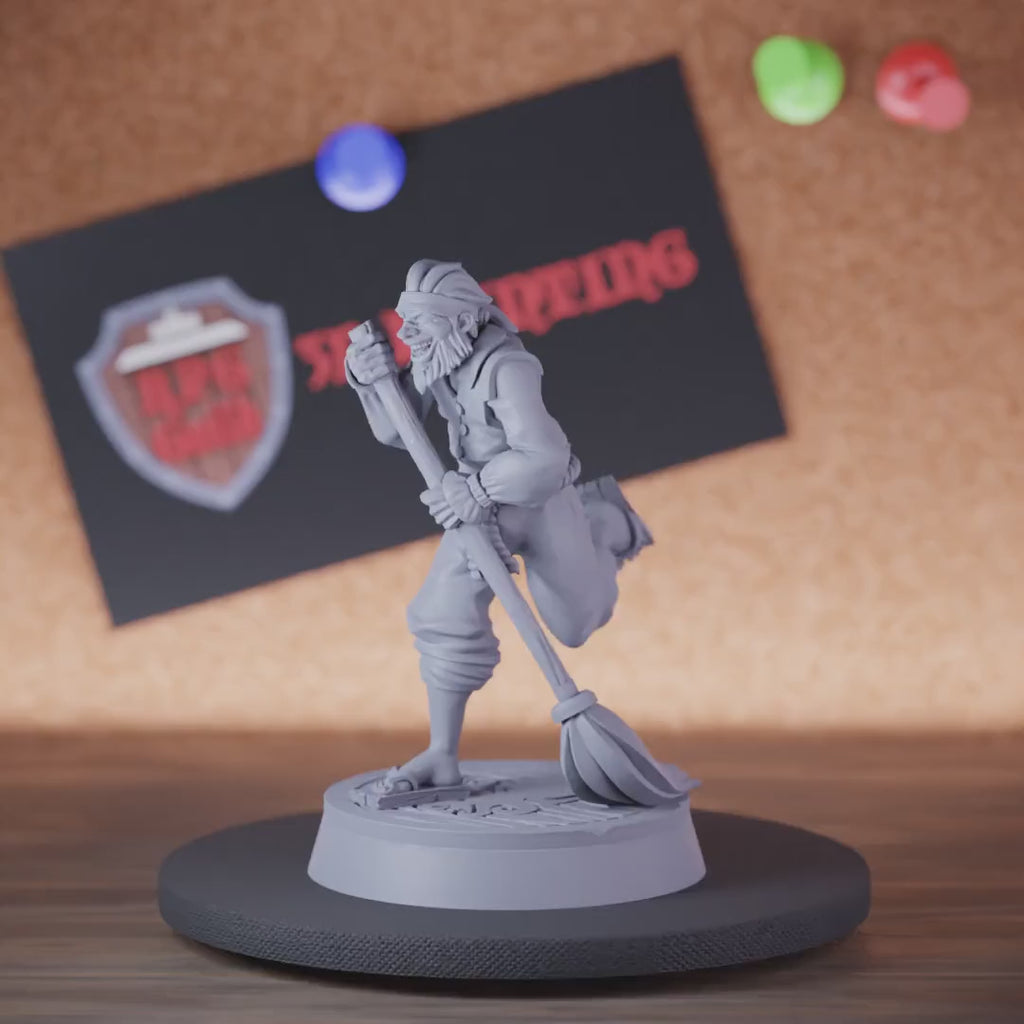 Pirate 5e | DnD Floor Scrubber NPC II Miniature