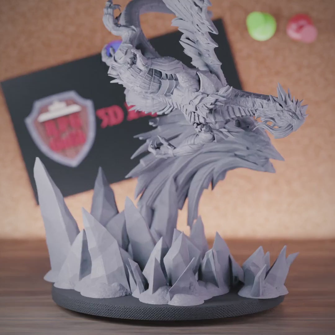 Dragon 5e | DnD Ancient Frost Dragon Miniature