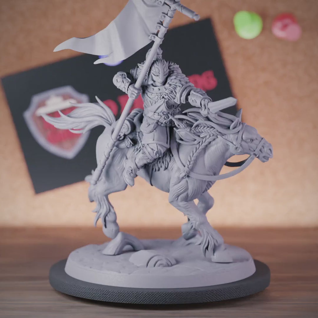 Kämpfer 5e | DnD Kämpfer Bannermann Kavalier Miniatur 