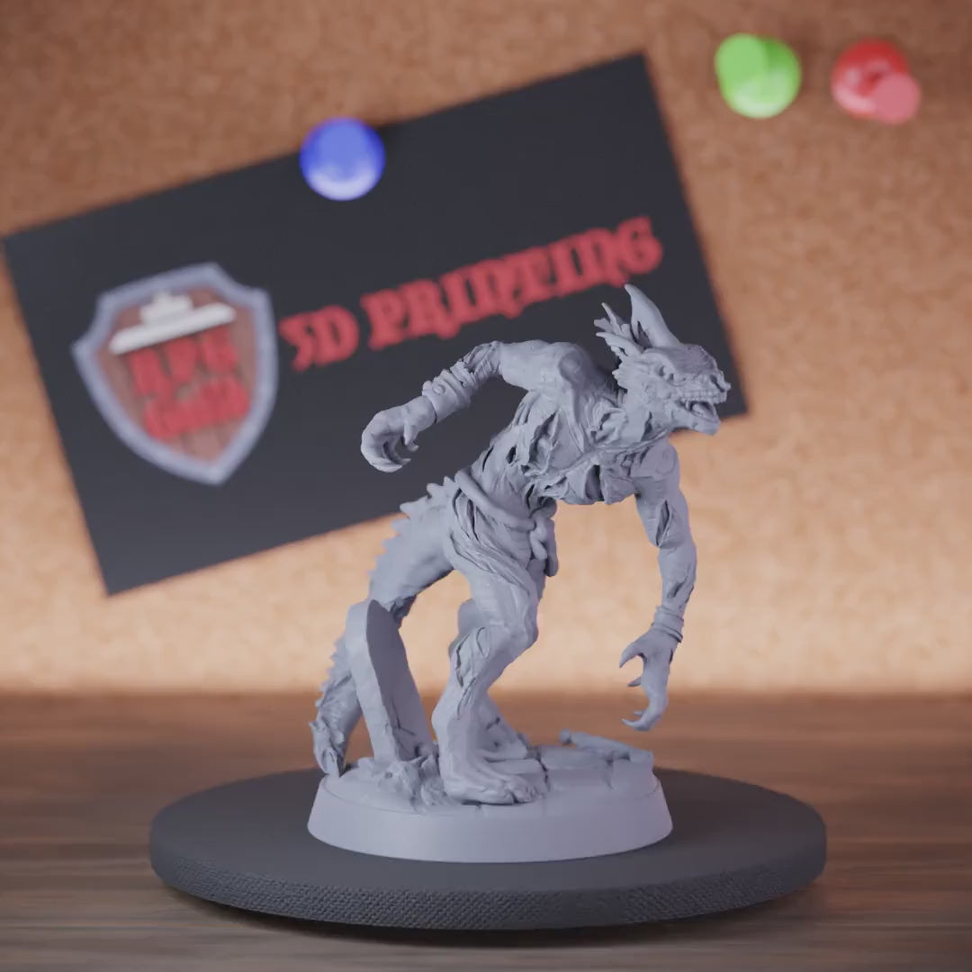 Untote 5e | DnD Echsenvolk-Zombie-Miniatur 