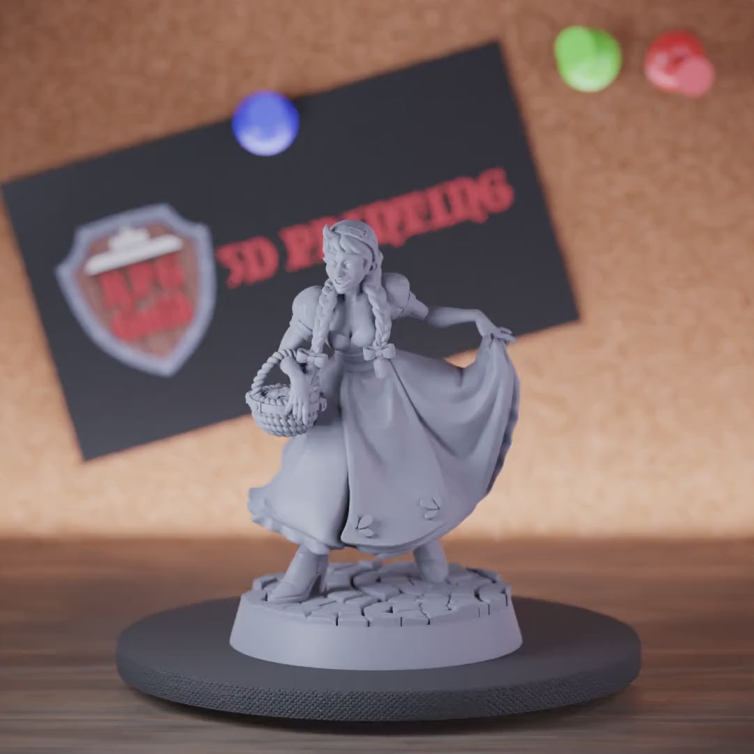 Human 5e | DnD Human Flower Girl Npc Miniature