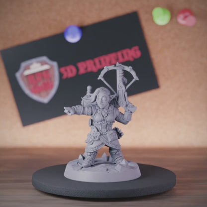 Halfling 5e | DnD Halfling Ranger Crossbow Miniature