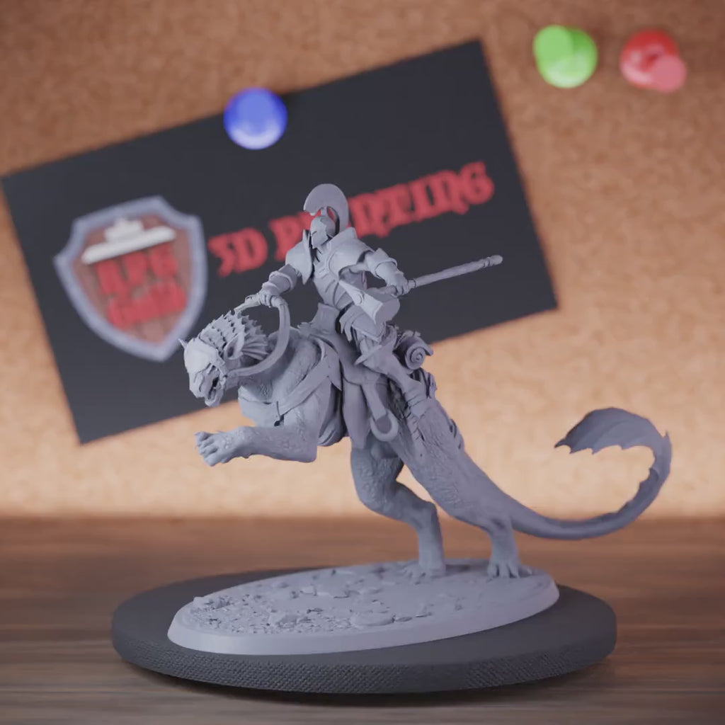 Paladin 5e | DnD Paladin Defender Rider Hammer Miniature