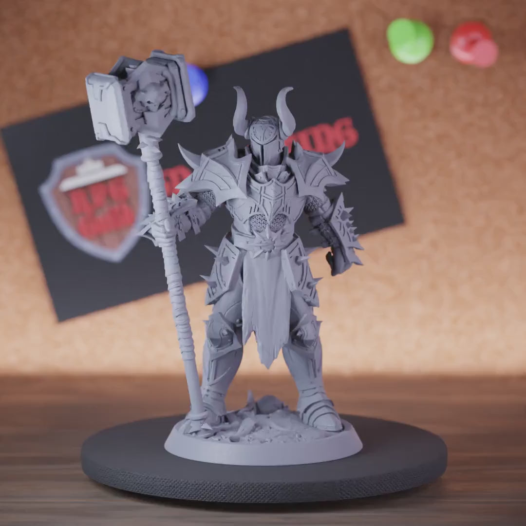 Death Knight 5e | DnD Undead Sledgehammer Miniature