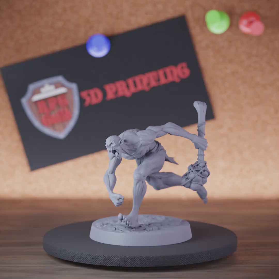 Ghoul 5e | DnD Elite Savage Ghoul Mace Miniature