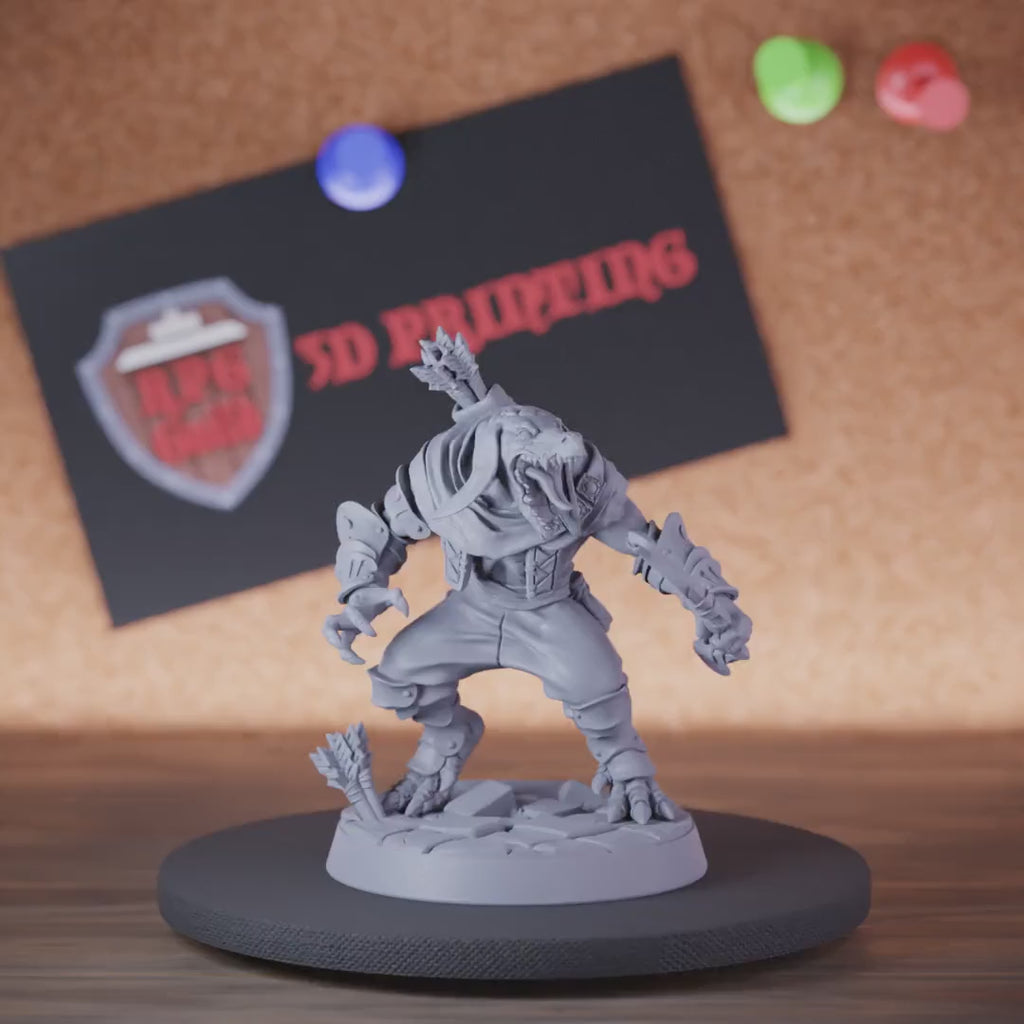 Kobold 5e | DnD Desert Kobold Defender Archer Miniature