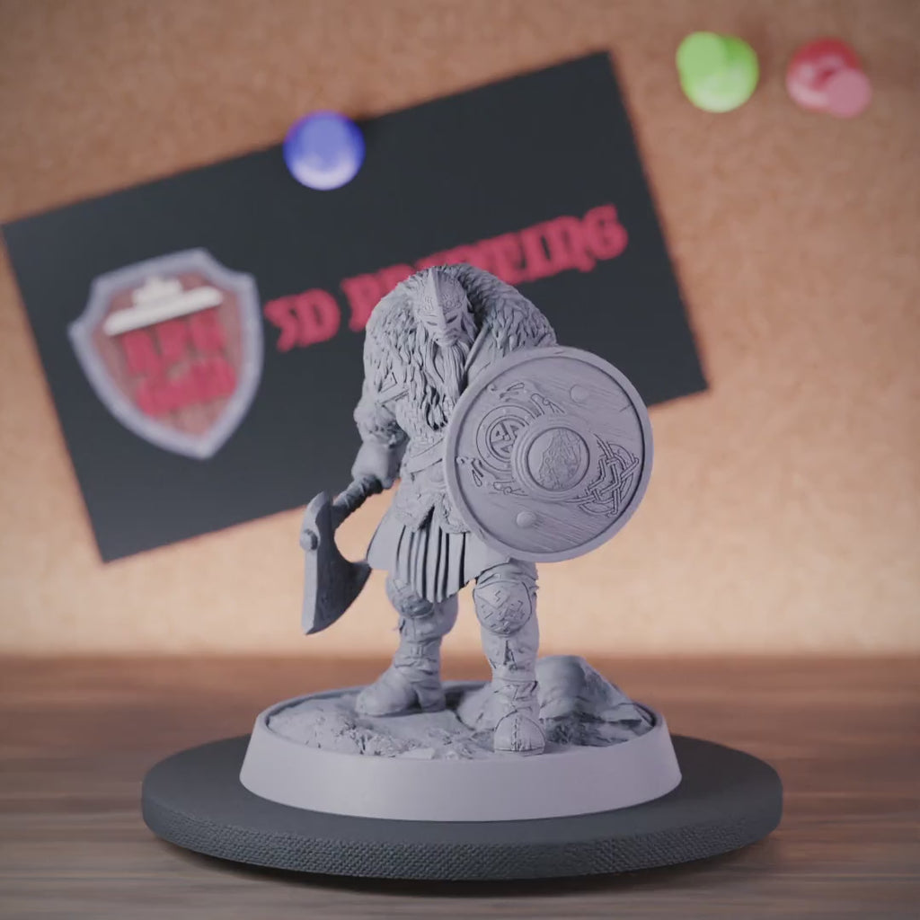 Fighter 5e | DnD Fighter Axe Northman Miniature