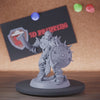 Gray Orc 5e | DnD Female Orc Warrior Shield Miniature