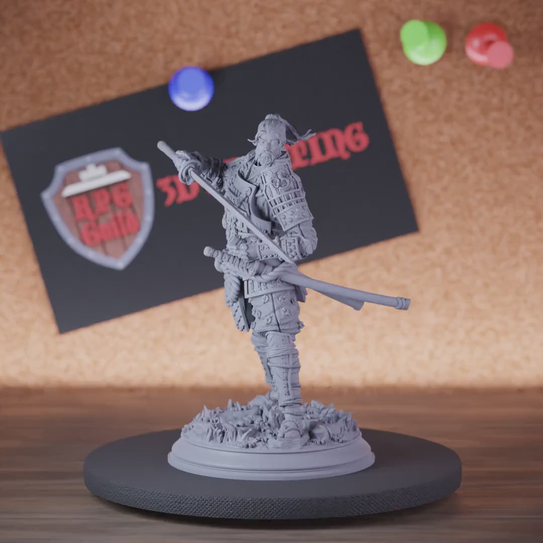 Fighter 5e | DnD Fighter Samurai Defender Guardian Miniature