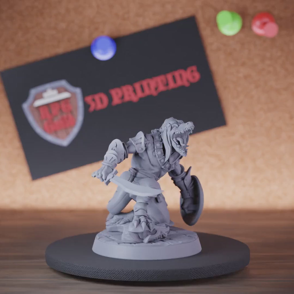 Kobold 5e | DnD Desert Kobold Falchion Miniature