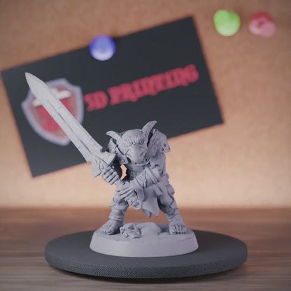 Goblin 5e | Goblin Greatsword Warrior Miniature