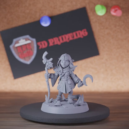 Halfling 5e | DnD Forest Wizard Miniature