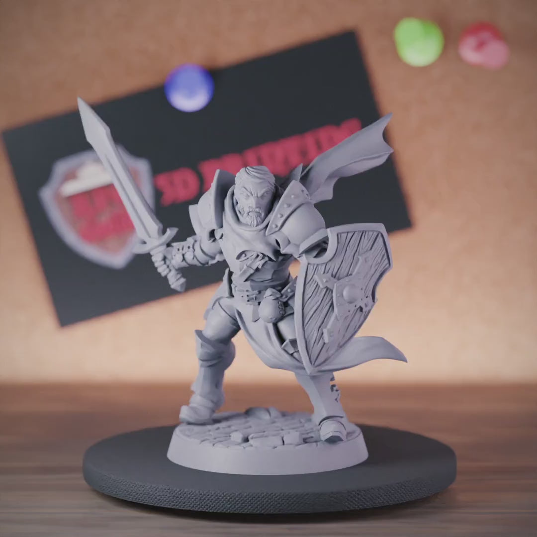 Fighter 5e | DnD Human Fighter Miniature