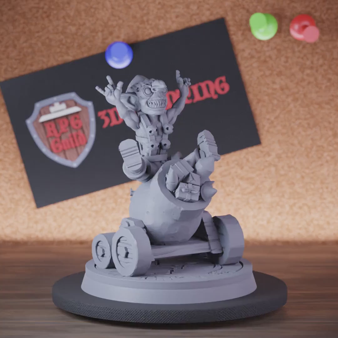 Goblin 5e | DnD Firework Cannon Christmas Miniature