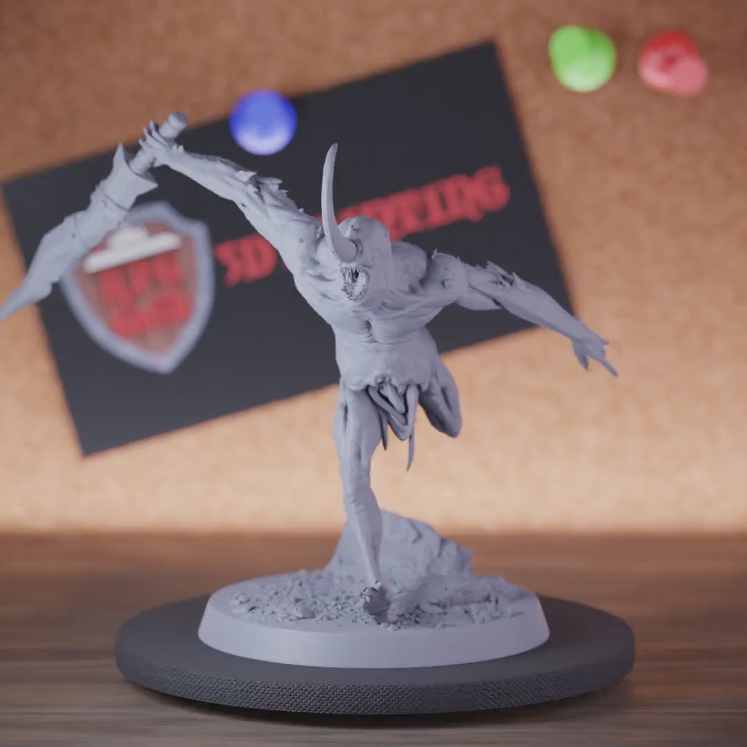 Demon 5e | DnD Demon Horror Servant Sword Miniature