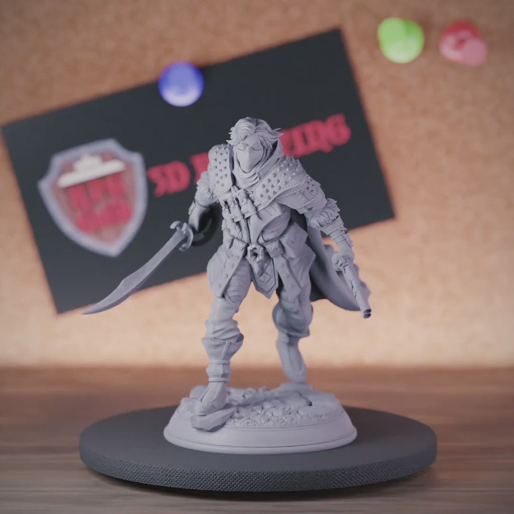5e Rouge | DnD Human Rogue Swashbuckler Miniature