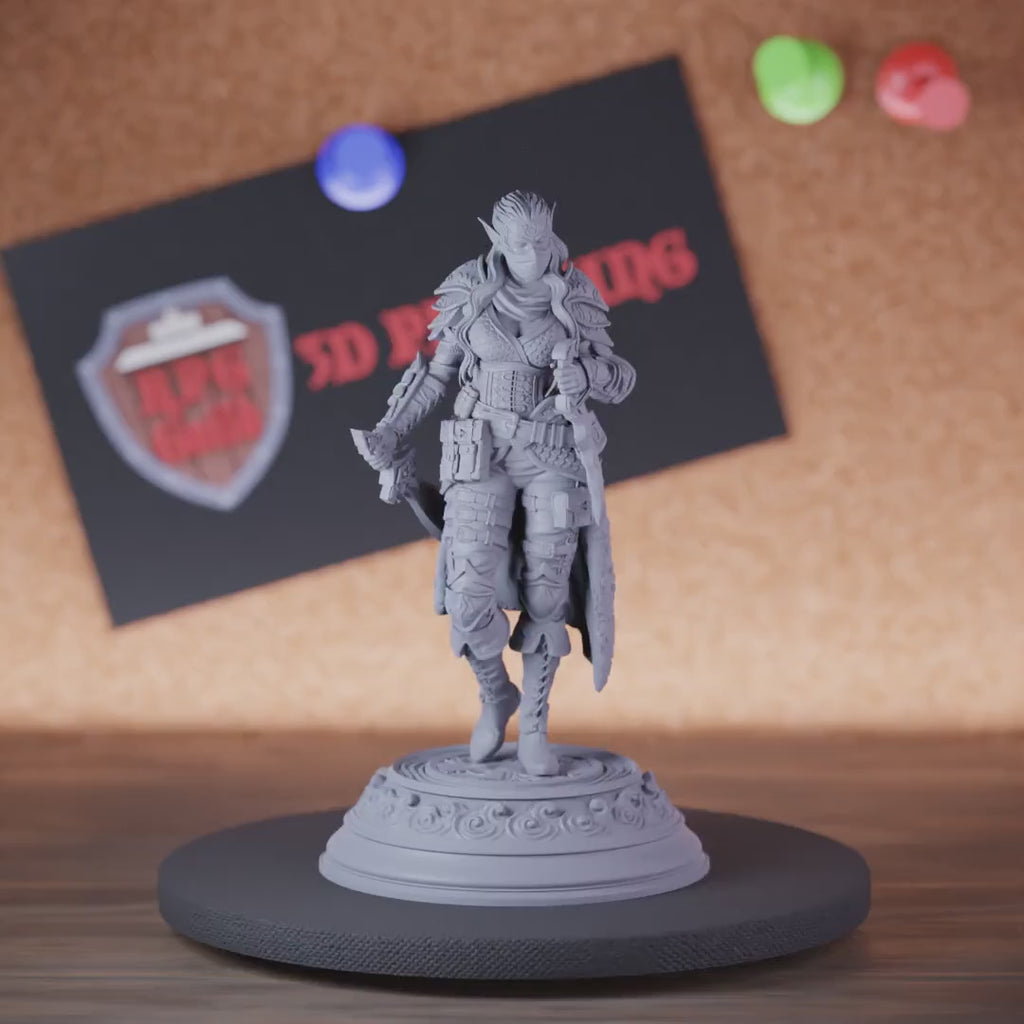 Elf 5e | DnD Female Elf Assassin Miniature