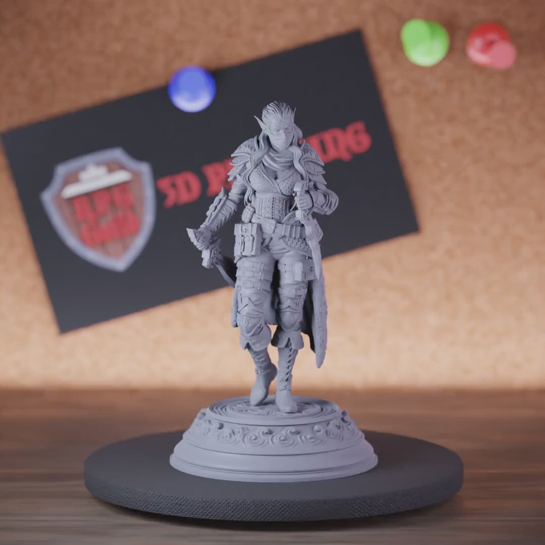 Elf 5e | DnD Female Elf Assassin Miniature