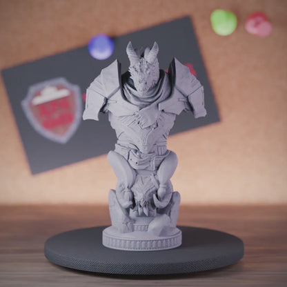 Dragonborn Bust | DnD Dragonborn Miniature