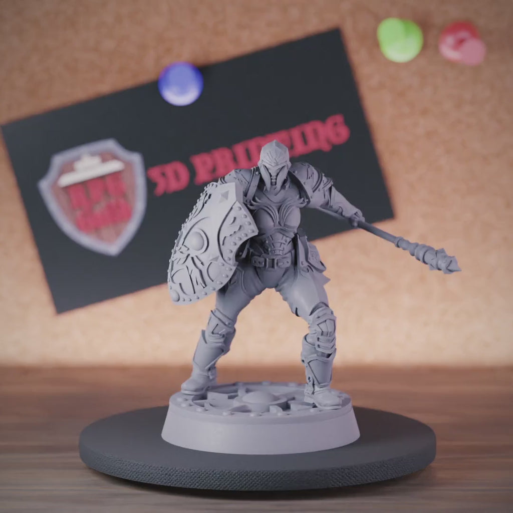 Fighter 5e | DnD Female Fighter Defender Miniature