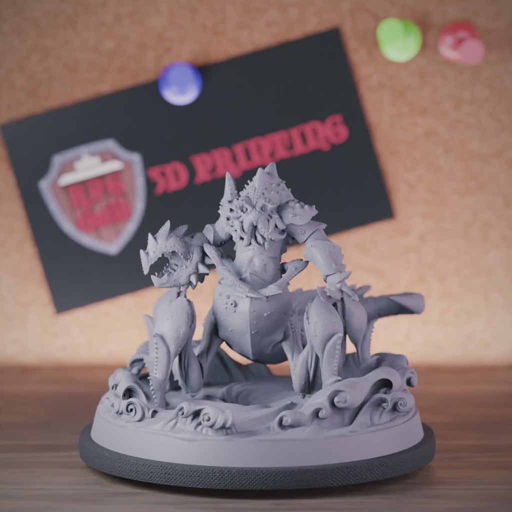 Krustentier 5e | DnD Krustentier-Humanoider Krieger Miniatur 