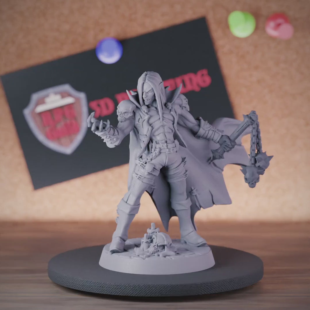 Vampire 5e | DnD Vampire Warrior Flail Miniature