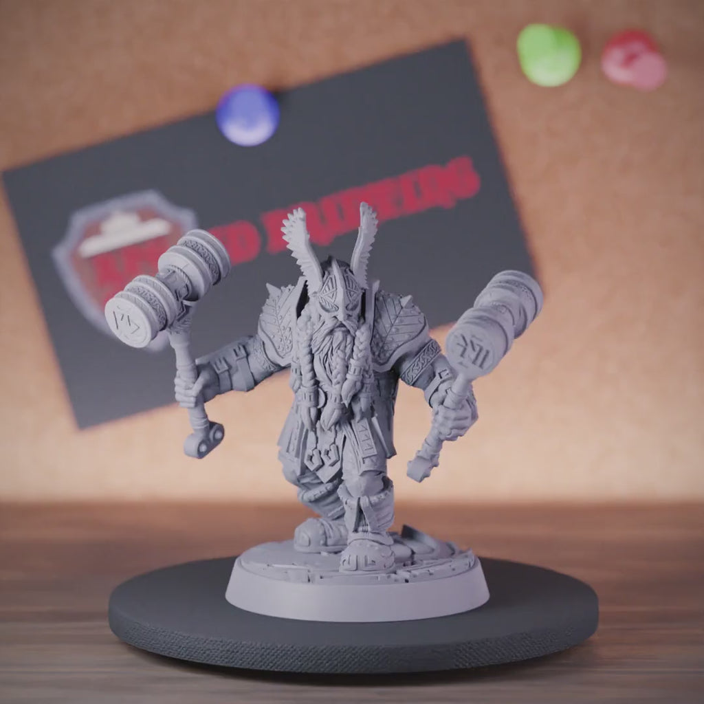 Dwarf 5e | DnD Dwarf Hammer Berserker Miniature