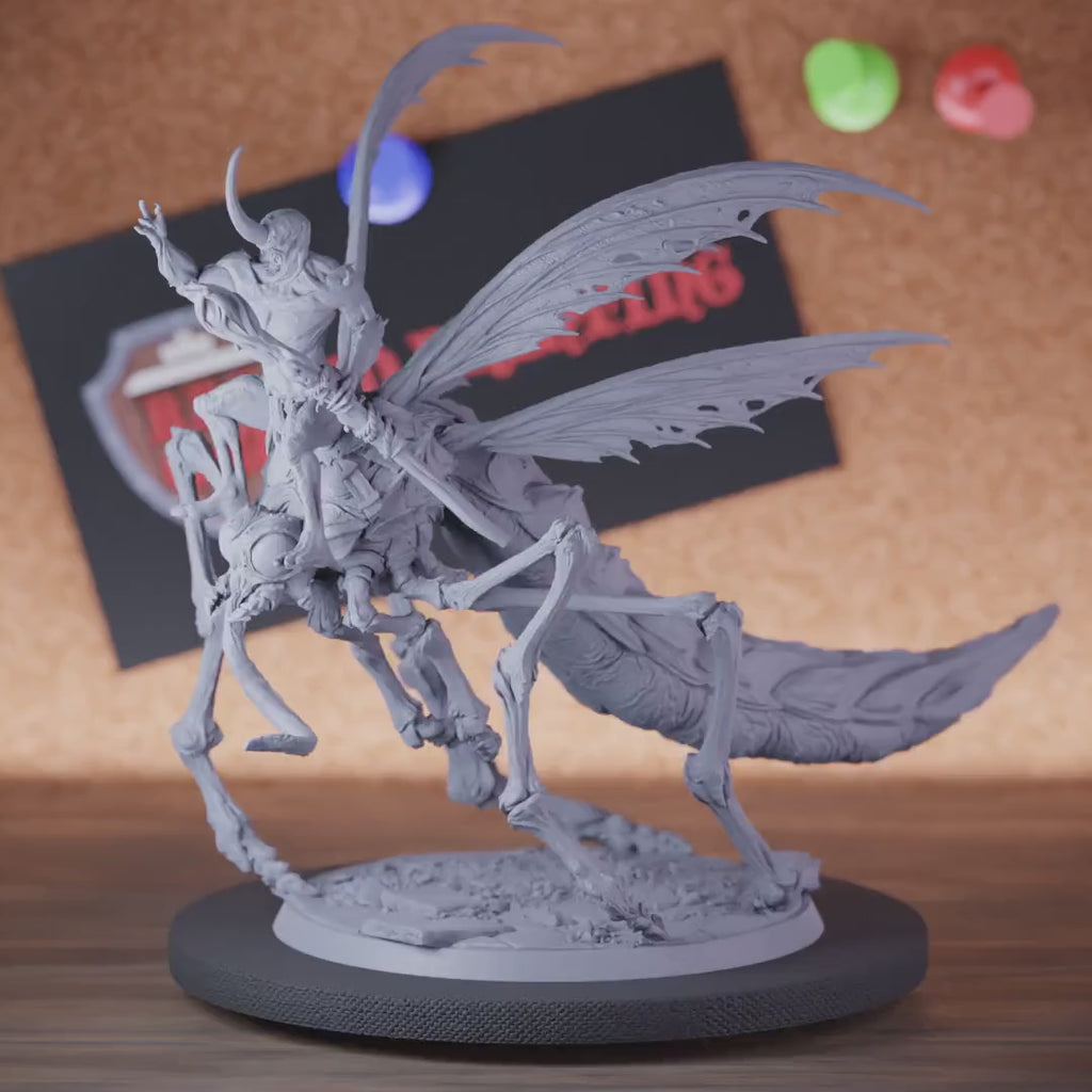 Monstrosity 5e | DnD Monstrosity Fly Rider Boss Miniature
