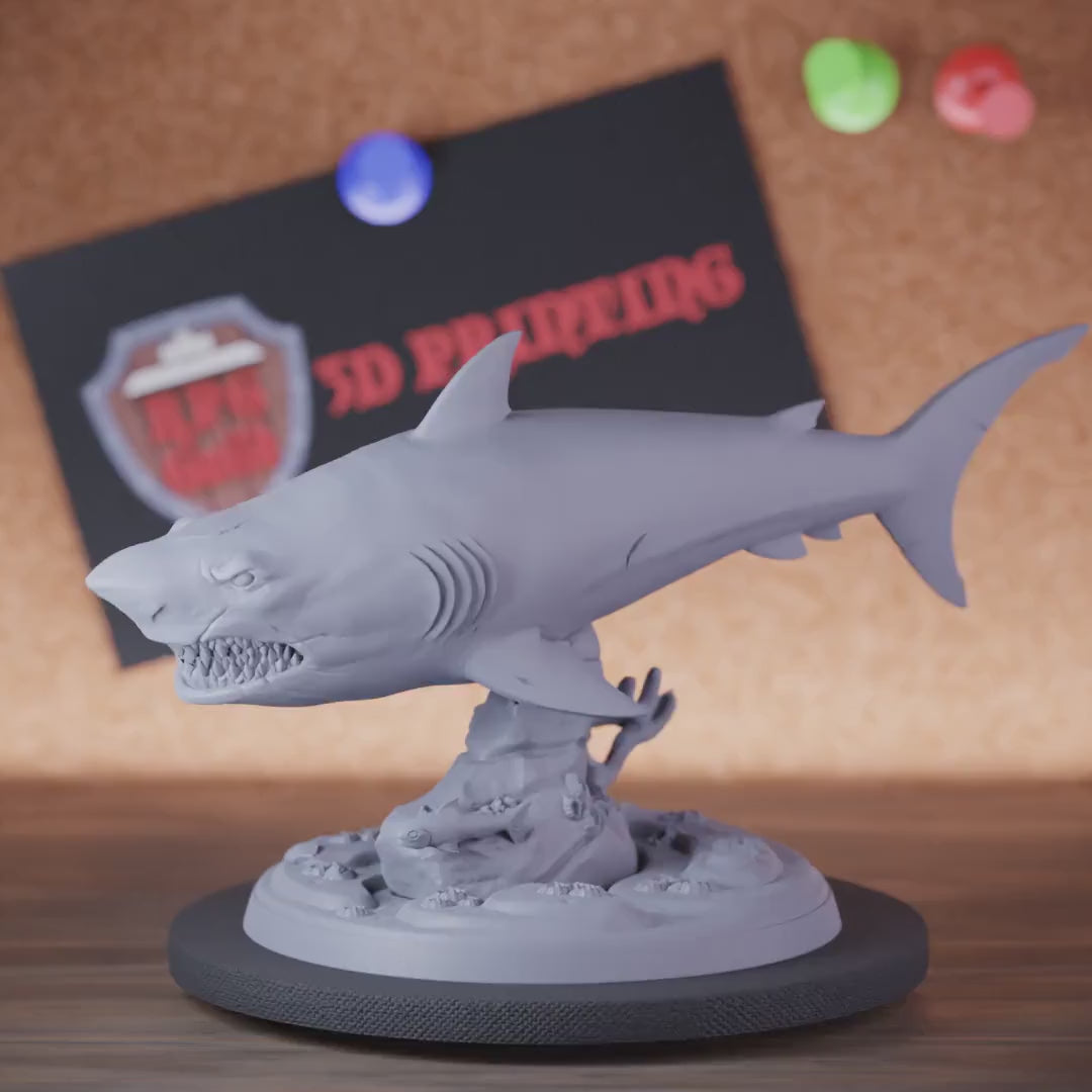 Shark 5e | DnD White Shark Beast Miniature