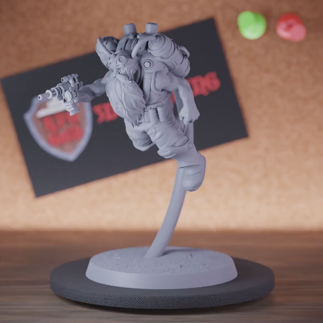 Artificer 5e | DnD Steampunk Dwarf Pistol Sharpshooter Miniature