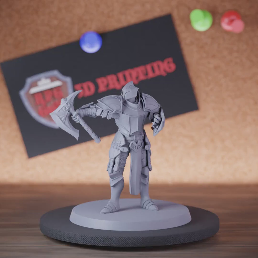 Paladin 5e | DnD Battle Armored Paladin Battleaxe Miniature