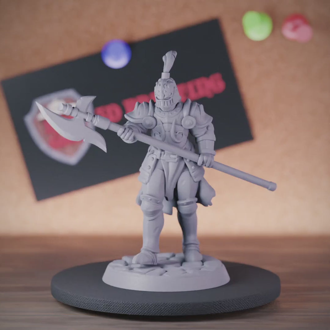 Knight 5e | DnD Knight Halberd Warrior Miniature